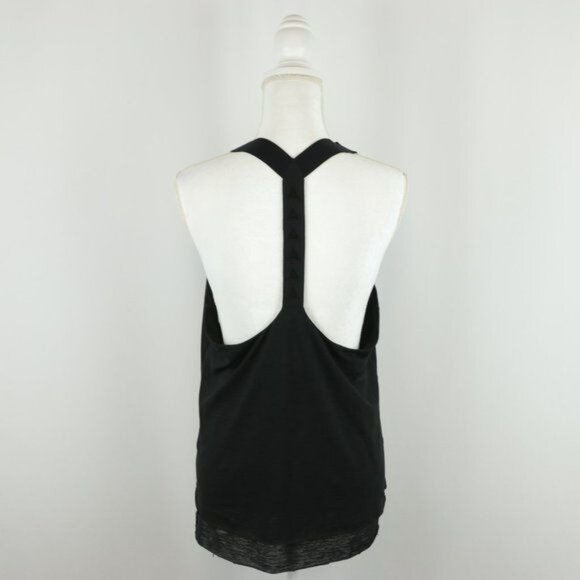 Prana Tonga Women's Medium Black Double Layer Scoop Neck Activewear Tank Top - Picture 5 of 9